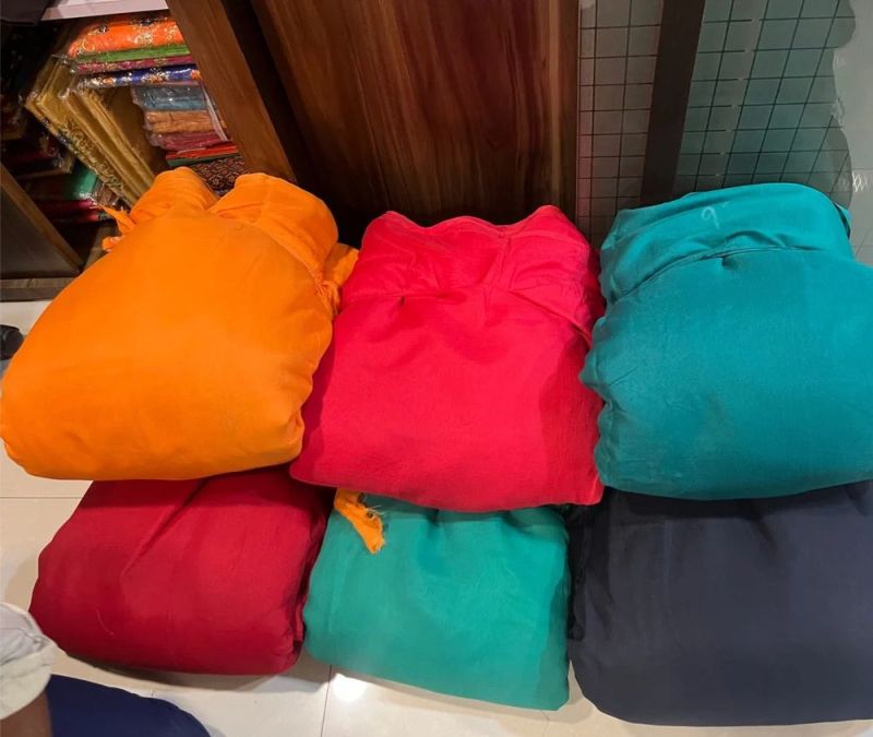 Plain Butter Crepe Fabric