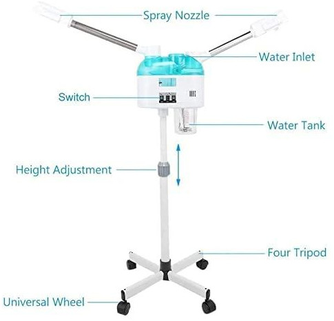 Welocity Professioanl 2 in 1 Hot & Cold Facial Steamer Machine