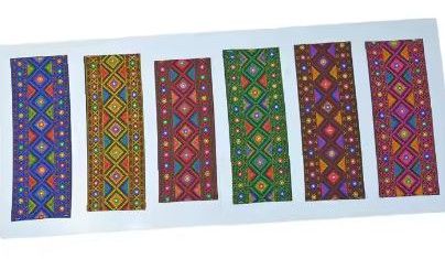 Rudra Export 10 Cm Stunning Jacquard Lace Trim, Color : Multicolor