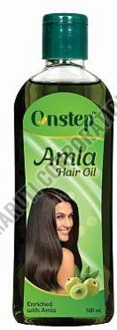 500 Ml Onstep Amla Hair Oil, Color : Green, Packaging Type : Bottle