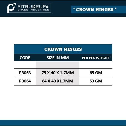 Crown Hinges