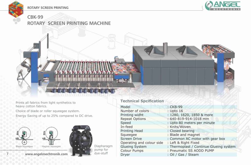 CBK-99 Rotary Screen Printing Machine