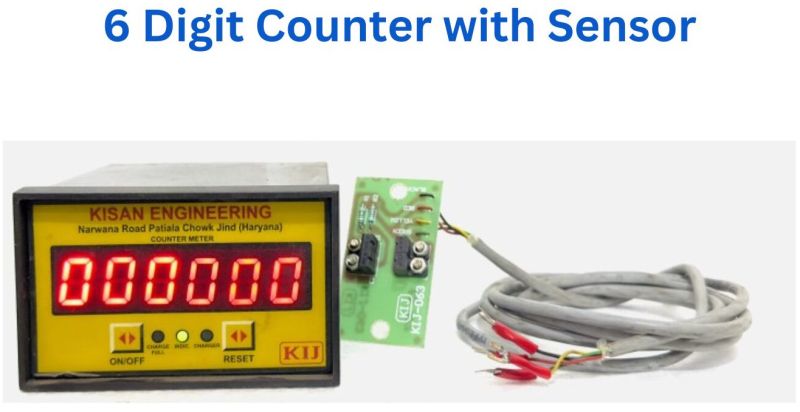 6 Digit Display Counter Meter with Sensor