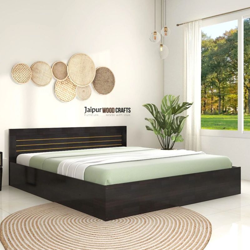 Kuruma Queen Size Bed in Wenge Finish