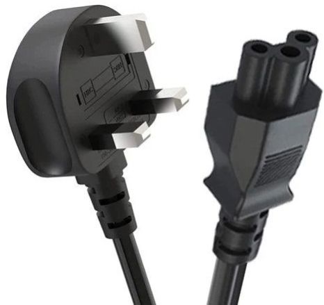 FEDUS Standard UK Laptop Power Cable with Fuse, 3 Pin 18AWG