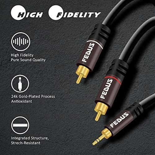 Fedus Rca Cable to Male Audio Adapter