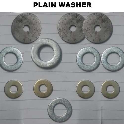 Zinc Plated Steel Plain Washer M6 TO 42M, Packaging Type : Jute Bag