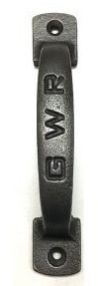 ANTIQUE IRON 4? GWR SQUARE PULL HANDLE