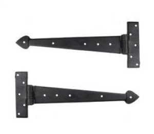 Iron Beeswax Arrowhead t-hinge, Color : Black, Length : 12 Inches