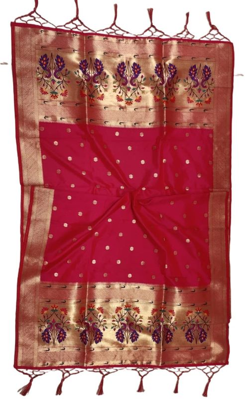 Yeola Paithani Dupatta in Pink