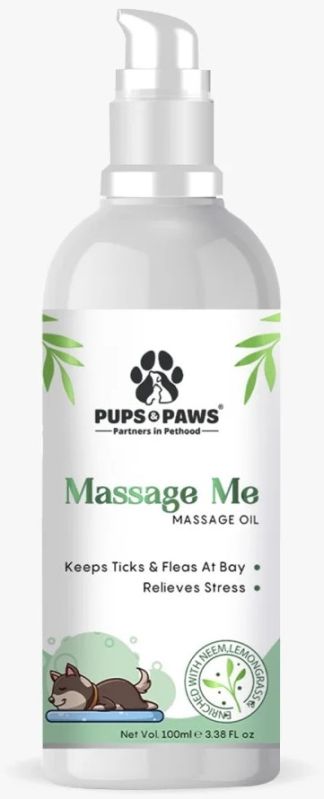 Pups &AMP;AMP; Paws Massage Me Oil For Dogs &AMP;AMP; Cats 100Ml