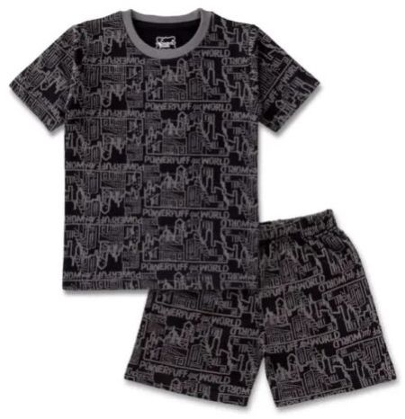 Boys T-Shirt and Shorts Full Black