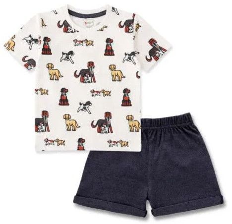 Boys T-Shirt and Shorts Sandal & Black