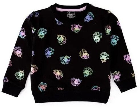 Girls Allover Printed Sweatshirt