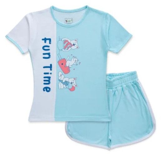 Girls Cut and Sew T-Shirt and Shorts