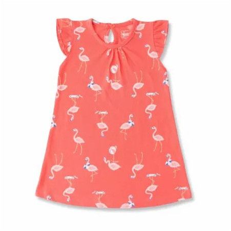 Girls Flamingo All over Print Frock