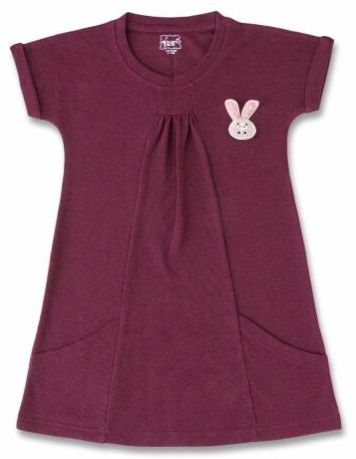 Girls Frock Maroon