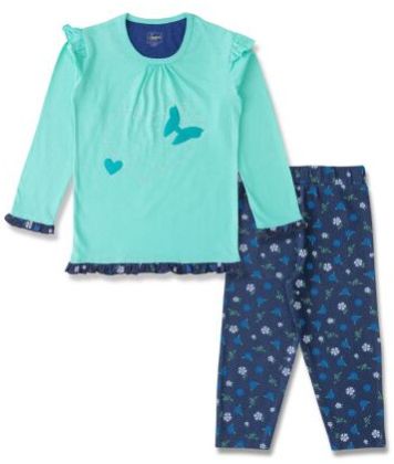 Girls Full Sleeve Stone Work T-Shirt & Capri