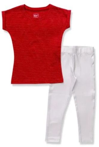 Girls Half Sleeve T-Shirt & Capri
