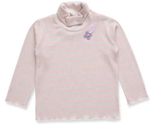 Girls High Neck T-Shirt Pink