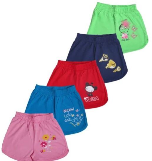 Girls Printed Shorts Pack of 4