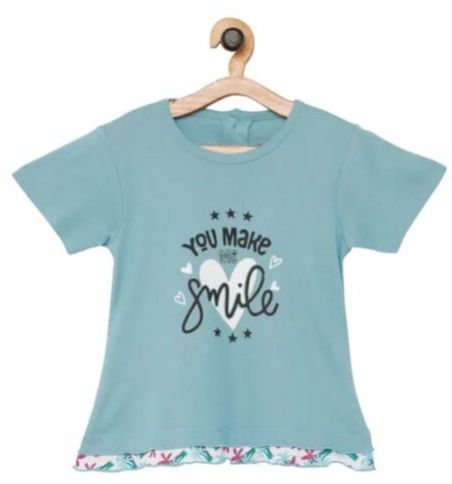 Girls Round Neck T-Shirt (Pack Of 2)