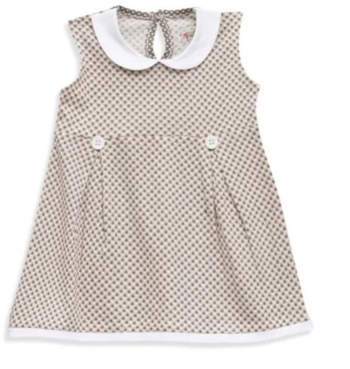Infants Girls Sleeveless Collar Frock