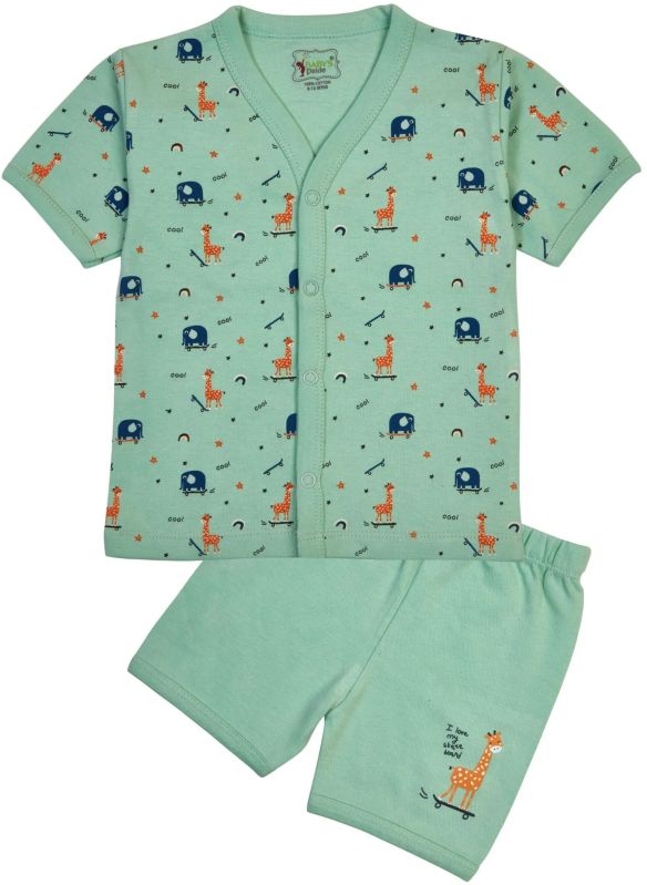 Infants Half-Sleeve Jabla and Shorts