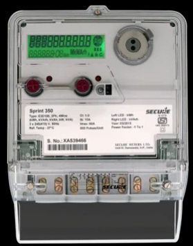 Secure 3 Phase Net and Gen Meter 10-60A