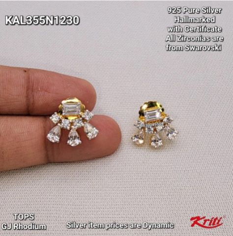 925 Pure Ladies Silver Earrings