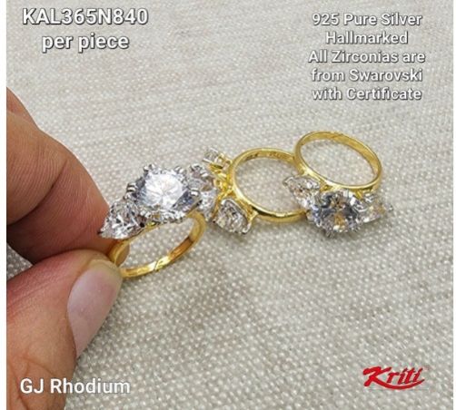 925 Pure Silver Ladies Finger Ring