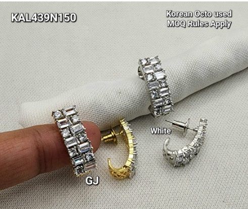 Half Bali Style Womens Earrings Embellished