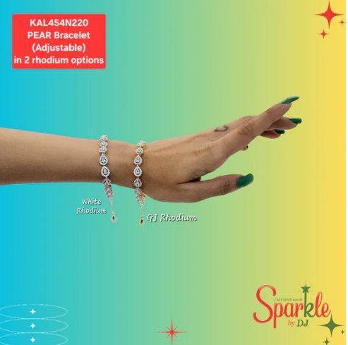 Pear Shaped Tennis Ladies Bracelet