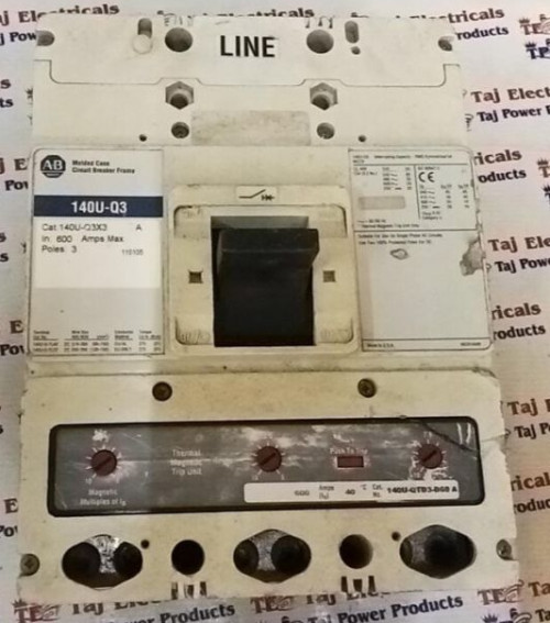 ALLEN BRADLEY 140U-Q3X3 600A 3POLE MCCB