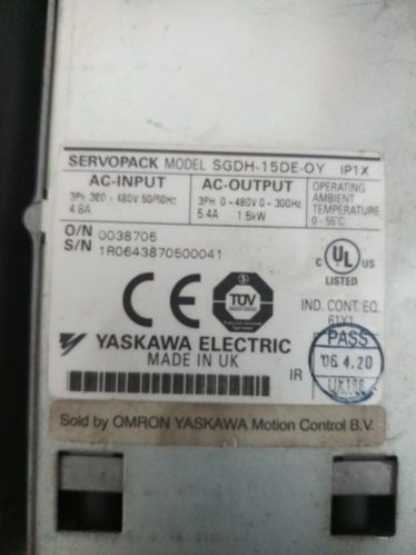 SERVOPACK SGDH-15DE-OY  Servo Motor
