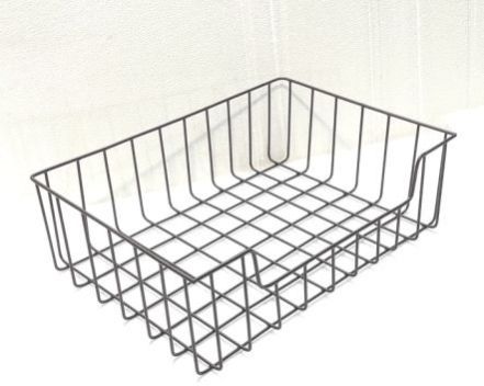 41.5X29 Cm Rectangle Iron Wire Basket, Color : Black for Home, Kitchen