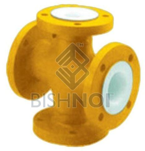 Lined Unequal Pipe Cross