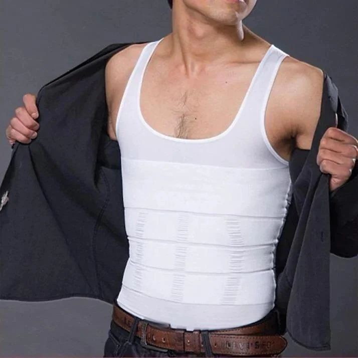 Mens Solid Compression Flex Vest
