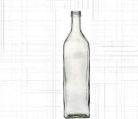 Plain 1000 Ml Glass Olive Oil Bottle, Color : Transparent