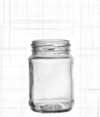 160 Ml Round Glass Jar, Color : Transparent