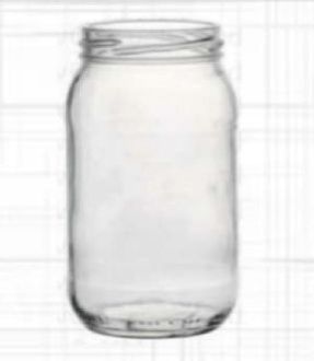 400 Ml Round Glass Jar, Color : Transparent for Spice Storage