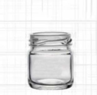 50 Ml Round Glass Jar, Color : Transparent