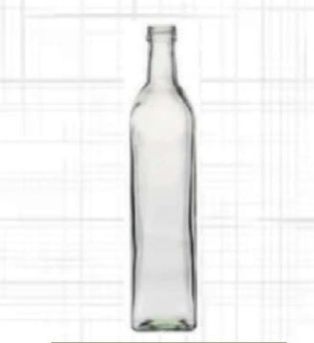 Plain 500 Ml Glass Olive Oil Bottle, Color : Transparent