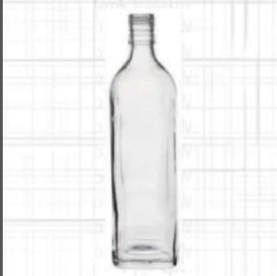 750 Ml Glass Whiskey Bottle, Color : Transparent for Wine Storage