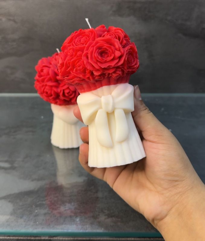 Soy Wax Floral Bouquet Candle