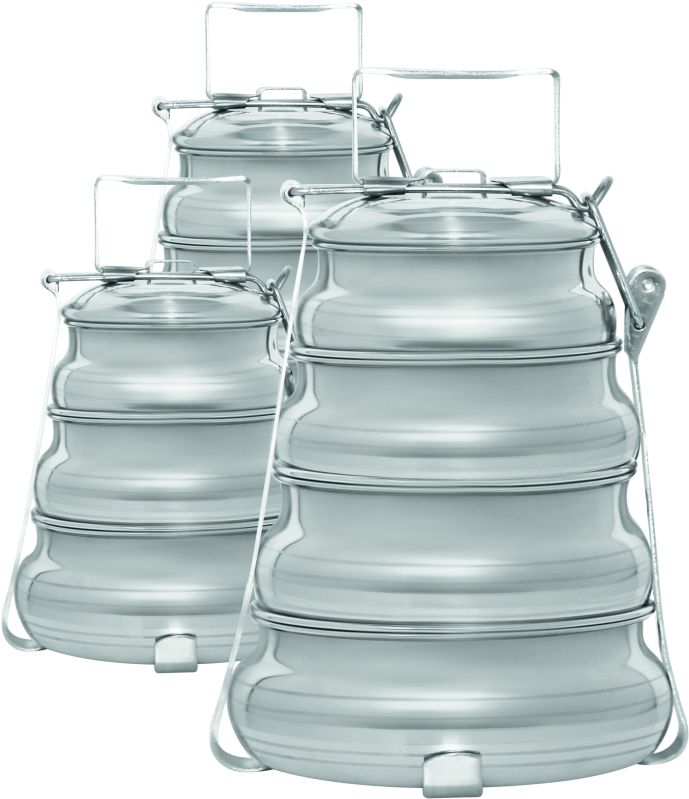 Stainless Steel Belly Pyramid Tiffin Box
