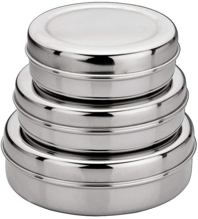Stainless Steel Pills Round Container