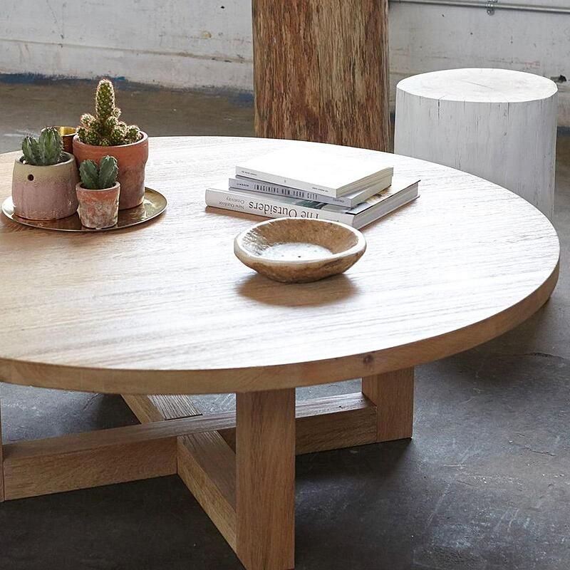 LUXA Round Wooden Coffee Table