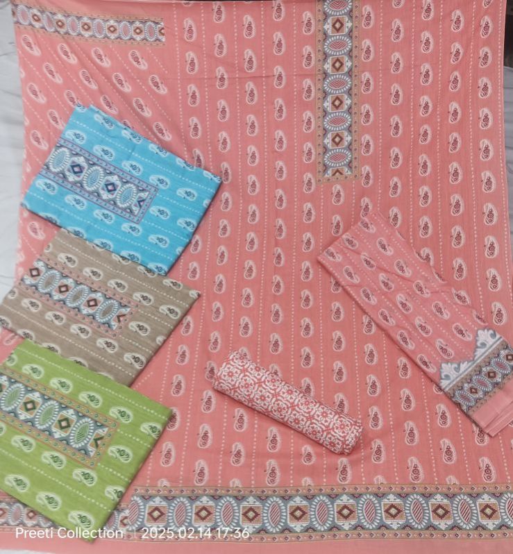 Angel 4 Printed Ladies Unstitched Suit