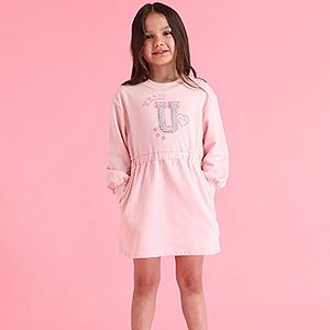 Cotton Kids Fancy Night Dress, Color : Pink